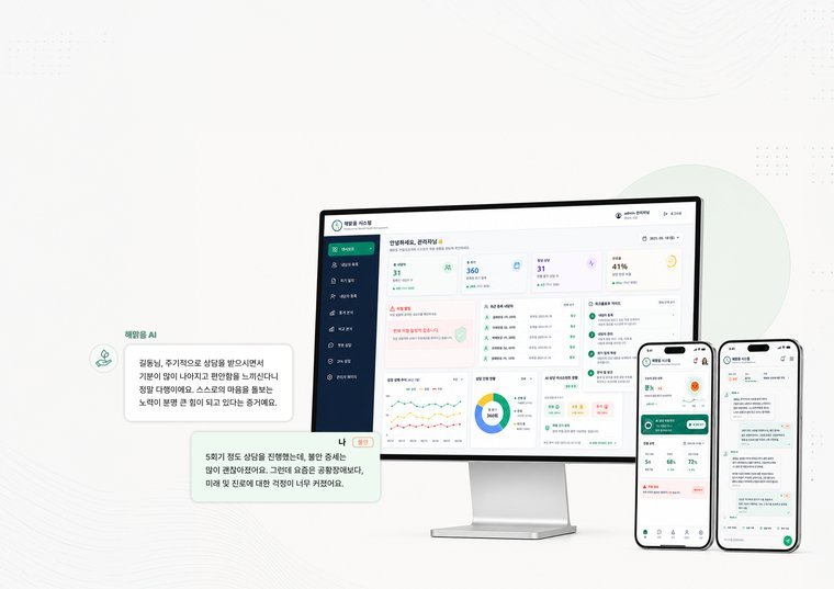 정신건강 분석 대시보드 화면